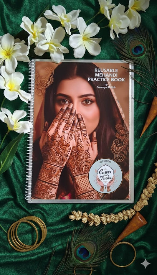 Reusable Mehndi Practice Book